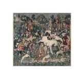 The Devonshire Hunting Tapestries; Boar and Bear Hunt, (late 1425-1430 (made) - 1430)-null-Giclee Print