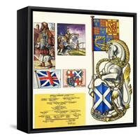 The Unicorn of Scotland-Dan Escott-Framed Stretched Canvas