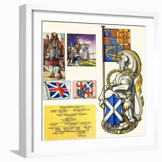 The Unicorn of Scotland-Dan Escott-Framed Giclee Print