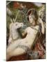 The Unicorns, 1887-88, Detail-Gustave Moreau-Mounted Giclee Print