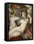 The Unicorns, 1887-88, Detail-Gustave Moreau-Framed Stretched Canvas