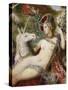 The Unicorns, 1887-88, Detail-Gustave Moreau-Stretched Canvas