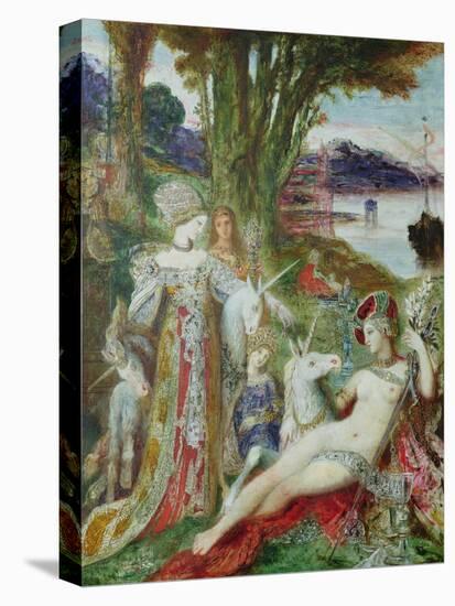 The Unicorns-Gustave Moreau-Stretched Canvas