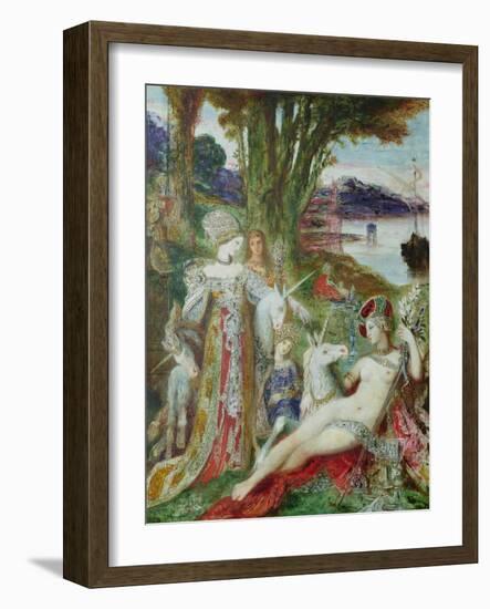 The Unicorns-Gustave Moreau-Framed Giclee Print