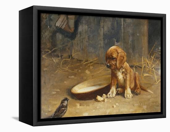 The Uninvited Guest-Karl Kristian Uchermann-Framed Stretched Canvas