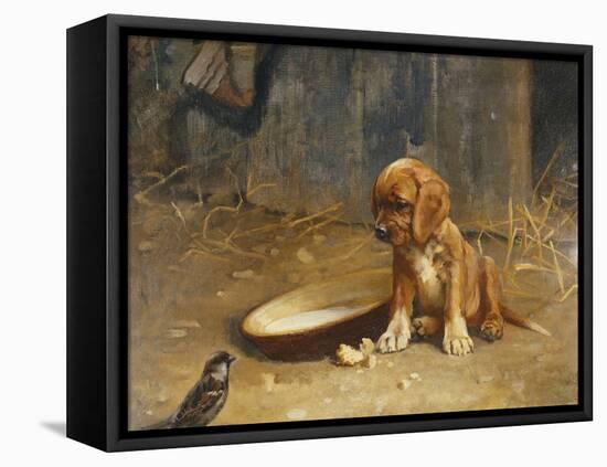 The Uninvited Guest-Karl Kristian Uchermann-Framed Stretched Canvas