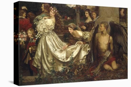 The Uninvited Guest-Eleanor Fortescue Brickdale-Stretched Canvas