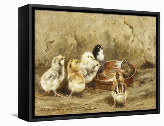 The Uninvited Lunch Guest, 1896-Robert Morley-Framed Stretched Canvas