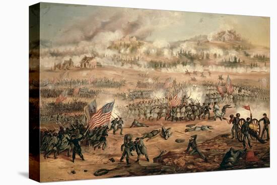 The Union Attack on Marye's Heights During the Battle of Fredericksburg, 13th December 1862-Frederick Carada-Stretched Canvas