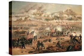 The Union Attack on Marye's Heights During the Battle of Fredericksburg, 13th December 1862-Frederick Carada-Stretched Canvas