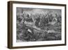 'The Union Brigade Capturing the French Guns at Waterloo', 1902-William Barnes Wollen-Framed Giclee Print