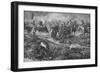 'The Union Brigade Capturing the French Guns at Waterloo', 1902-William Barnes Wollen-Framed Giclee Print