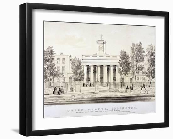 The Union Chapel, Islington, London, C1850-CJ Greenwood-Framed Giclee Print