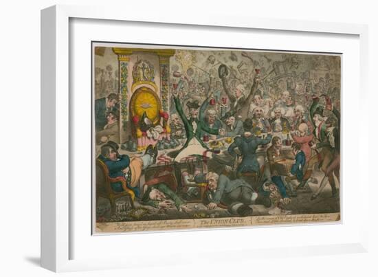 The Union Club-James Gillray-Framed Giclee Print