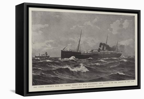 The Union Company's Mail Ss Moor-Eduardo de Martino-Framed Stretched Canvas