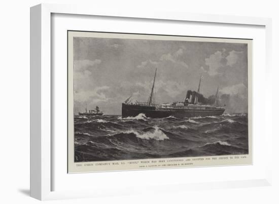 The Union Company's Mail Ss Moor-Eduardo de Martino-Framed Giclee Print