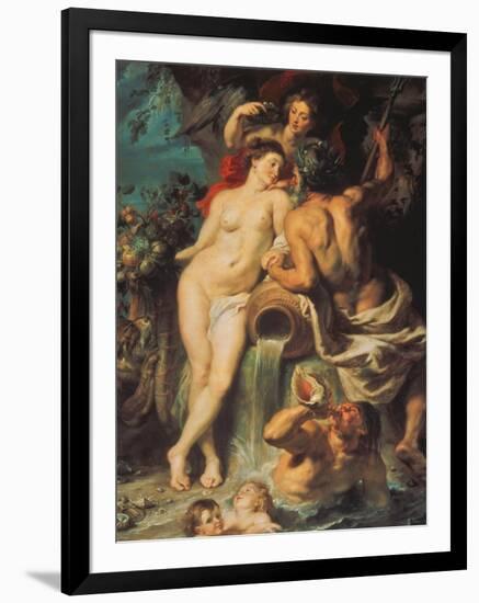 The Union of Earth and Water, about 1618-Peter Paul Rubens-Framed Giclee Print