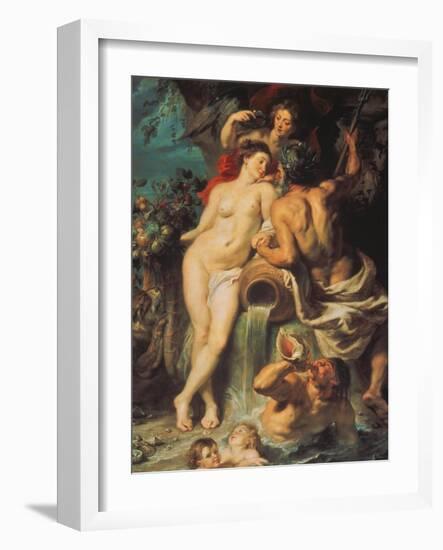 The Union of Earth and Water, about 1618-Peter Paul Rubens-Framed Giclee Print