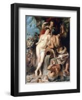 The Union of Earth and Water (Antwerp and the Scheld), C1618-Peter Paul Rubens-Framed Giclee Print