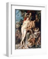 The Union of Earth and Water (Antwerp and the Scheld), C1618-Peter Paul Rubens-Framed Giclee Print