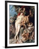 The Union of Earth and Water (Antwerp and the Scheld), C1618-Peter Paul Rubens-Framed Giclee Print