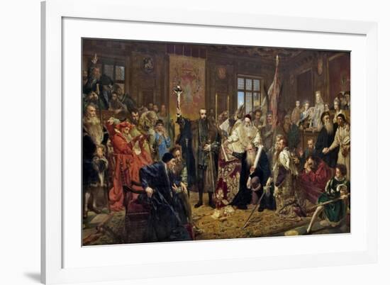 The Union of Lublin, 1869-Jan Alojzy Matejko-Framed Giclee Print