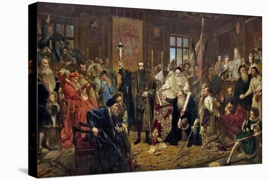 The Union of Lublin, 1869-Jan Alojzy Matejko-Stretched Canvas