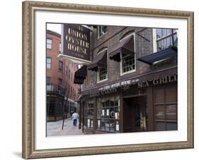 The Union Oyster House, Blackstone Block, Built in 1714, Boston-Amanda Hall-Framed Photographic Print