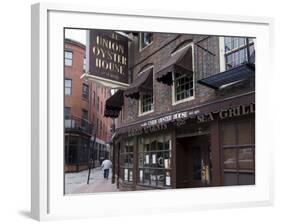 The Union Oyster House, Blackstone Block, Built in 1714, Boston-Amanda Hall-Framed Photographic Print