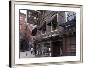 The Union Oyster House, Blackstone Block, Built in 1714, Boston-Amanda Hall-Framed Photographic Print