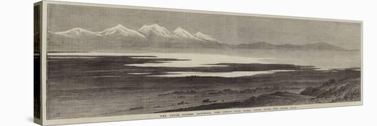 The Union Pacific Railway, the Great Salt Lake, Utah, from the Ogden Road-null-Stretched Canvas