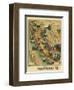 The Unique Map of California, c.1885-E^ M^ Johnstone-Framed Art Print