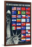 The United Nations Fight for Freedom Poster-null-Framed Photographic Print