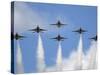 The United States Air Force Demonstration Team Thunderbirds-Stocktrek Images-Stretched Canvas