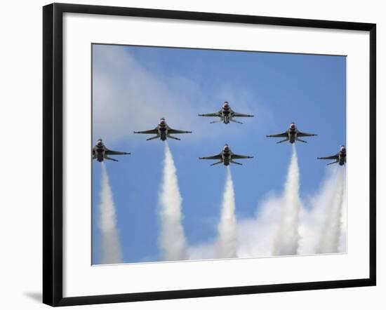 The United States Air Force Demonstration Team Thunderbirds-Stocktrek Images-Framed Photographic Print