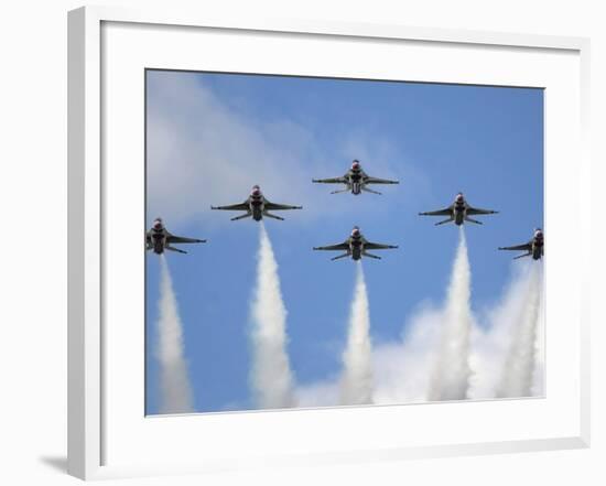 The United States Air Force Demonstration Team Thunderbirds-Stocktrek Images-Framed Photographic Print