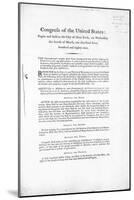 The United States Bill of Rights, Completed 1789-null-Mounted Giclee Print