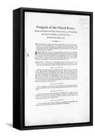 The United States Bill of Rights, Completed 1789-null-Framed Stretched Canvas