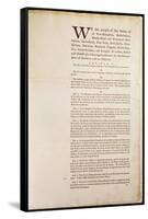 The United States Constitution, 1787-American School-Framed Stretched Canvas