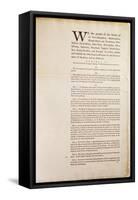 The United States Constitution, 1787-American School-Framed Stretched Canvas