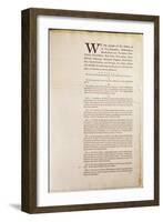 The United States Constitution, 1787-American School-Framed Giclee Print