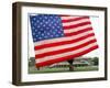 The United States Flag Hot Air Balloon is Inflated at Stevens Institute of Technology-null-Framed Photographic Print
