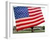 The United States Flag Hot Air Balloon is Inflated at Stevens Institute of Technology-null-Framed Photographic Print