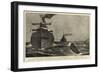 The United States Fleet at Key West, the Torpedo Boat Cushing Carrying Despatches to the Flagship-null-Framed Giclee Print