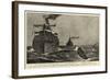 The United States Fleet at Key West, the Torpedo Boat Cushing Carrying Despatches to the Flagship-null-Framed Giclee Print