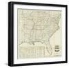 The United States Historical War Map, c.1862-Asher & Company-Framed Art Print