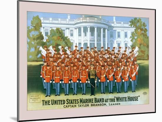 The United States Marine Band at the White House-W.l. Radcliffe-Mounted Art Print