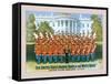 The United States Marine Band at the White House-W.l. Radcliffe-Framed Stretched Canvas