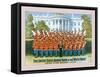 The United States Marine Band at the White House-W.l. Radcliffe-Framed Stretched Canvas