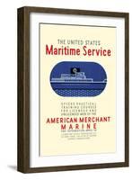 The United States Maritime Service, c.1937-Leslie Bryan Burroughs-Framed Art Print